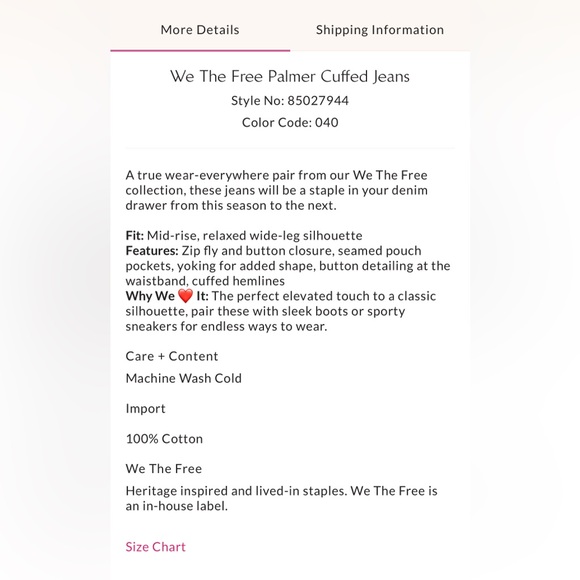 Free People We the Free Palmer Cuffed Jeans - Picture 5 of 6